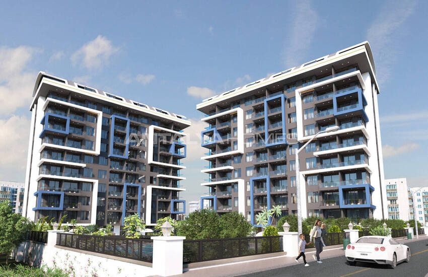 Alanya'da Plaja Yakın Zengin Olanaklara Sahip Sitede Daireler 2