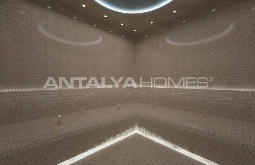 Alanya'da Plaja Yakın Zengin Olanaklara Sahip Sitede Daireler 15