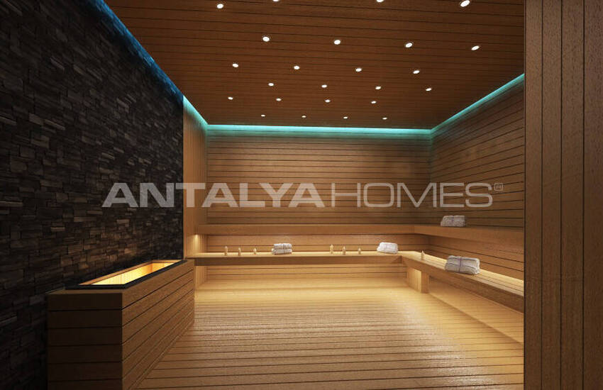 Alanya'da Plaja Yakın Zengin Olanaklara Sahip Sitede Daireler 20