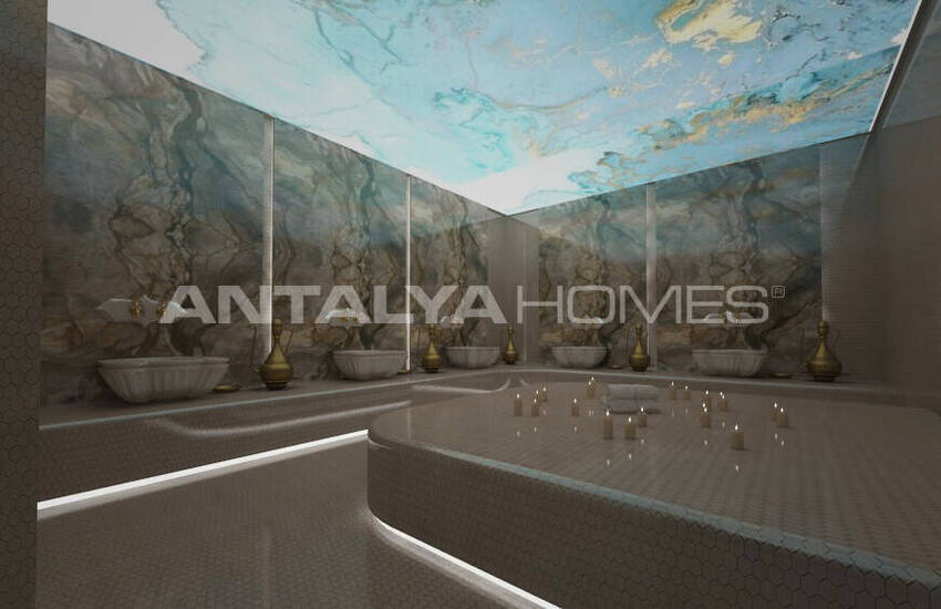 Alanya'da Plaja Yakın Zengin Olanaklara Sahip Sitede Daireler 18