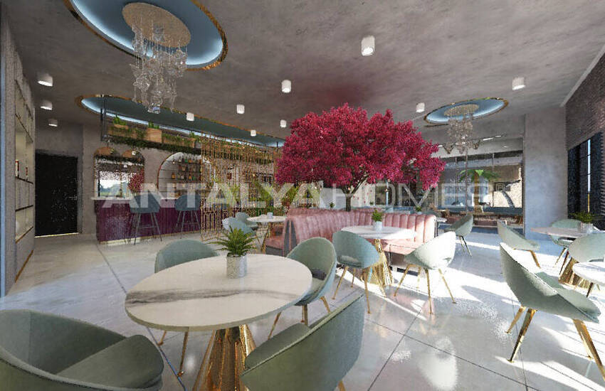 Alanya'da Plaja Yakın Zengin Olanaklara Sahip Sitede Daireler 11