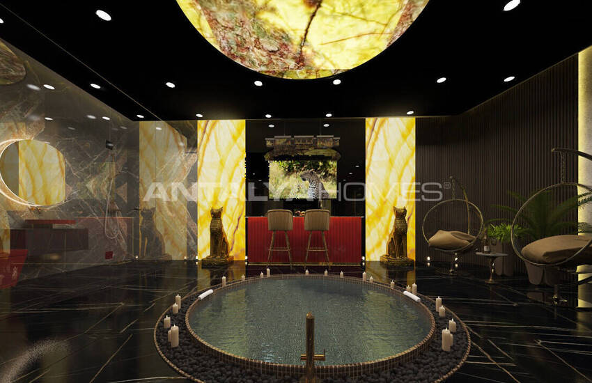 Квартиры с богатыми удобствами рядом с пляжем в Алании 21