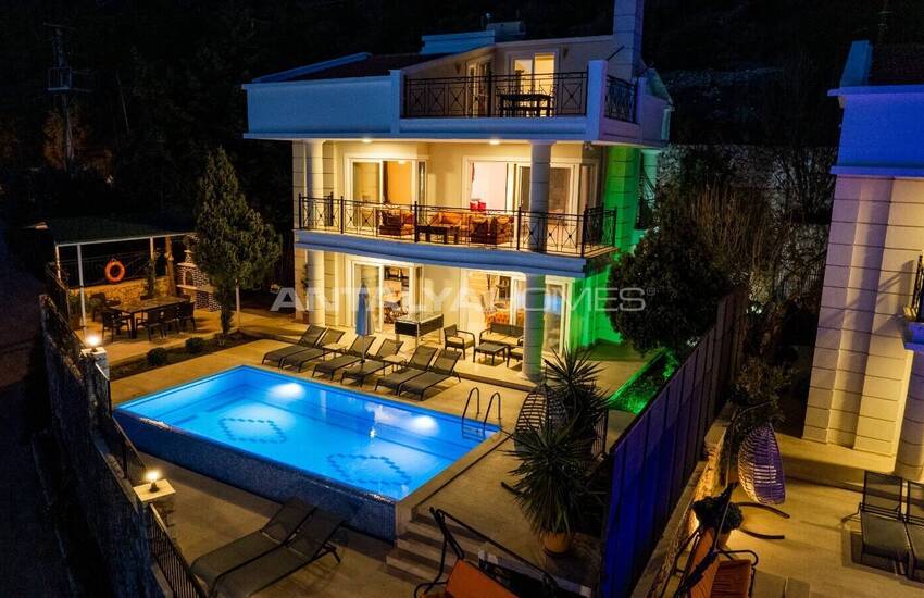 منزل فاخر بإطلالة بانورامية على البحر وحمام سباحة في كاس كالكان 6