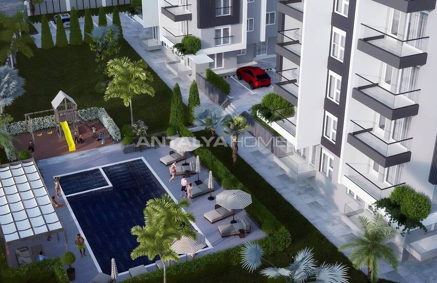 عقارات أنيقة في مجمع مع مسبح في أنطاليا كيبيز 5