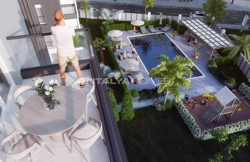 عقارات أنيقة في مجمع مع مسبح في أنطاليا كيبيز 6