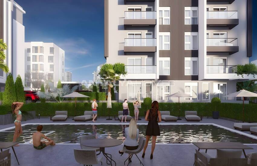 عقارات أنيقة في مجمع مع مسبح في أنطاليا كيبيز 7