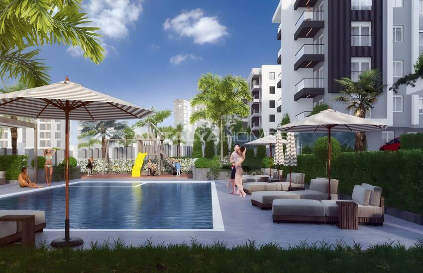 Elegante Woningen In Een Complex Met Zwembad In Antalya Kepez