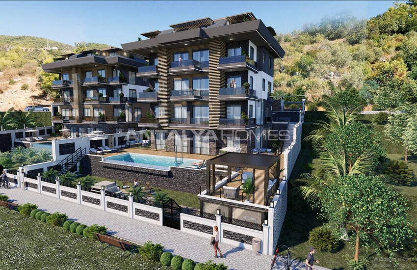 Eleganta Fastigheter Med Havsutsikt I Alanya Cikcilli 2