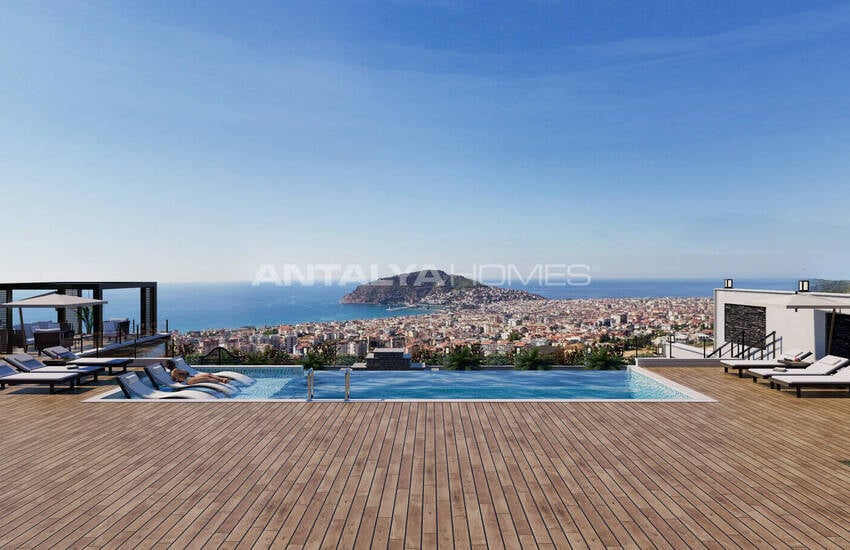 Eleganta Fastigheter Med Havsutsikt I Alanya Cikcilli 16