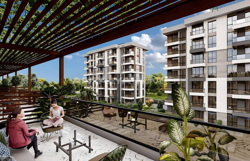 Стильная недвижимость в 4-х блочном комплексе в Анталии Кепез 5