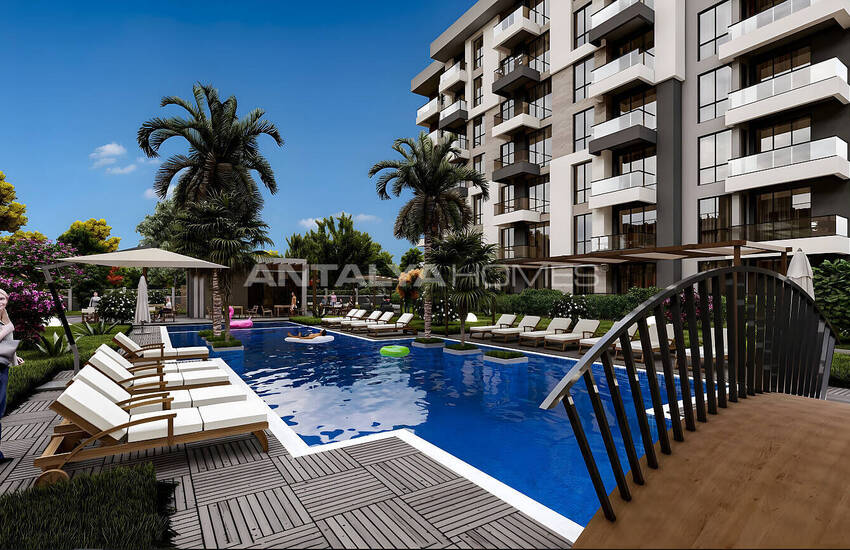 Стильная недвижимость в 4-х блочном комплексе в Анталии Кепез 7