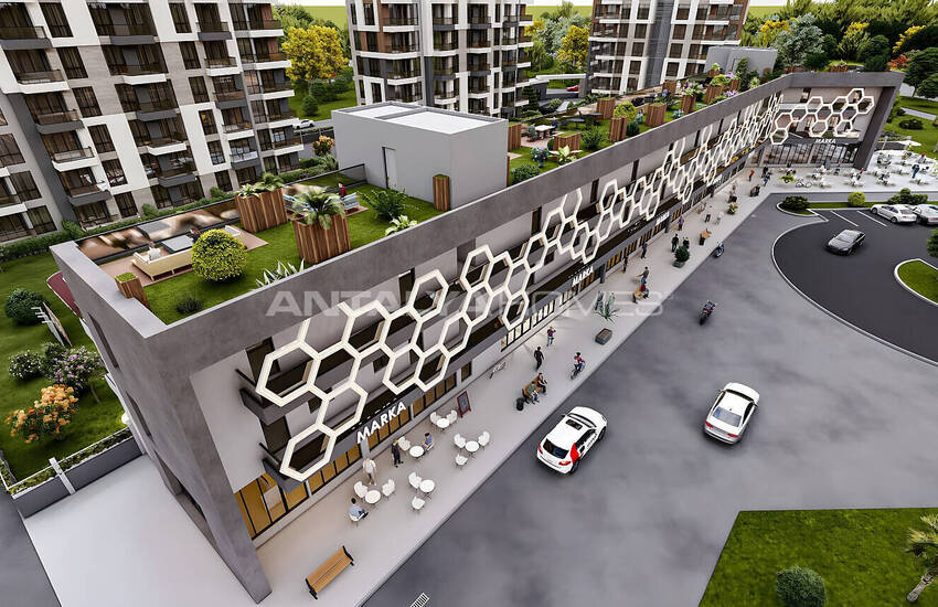 Стильная недвижимость в 4-х блочном комплексе в Анталии Кепез 10