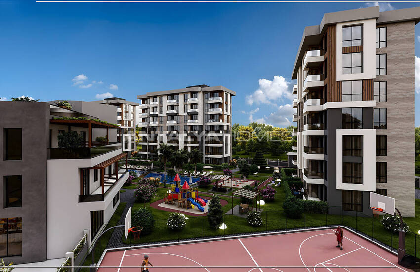 Стильная недвижимость в 4-х блочном комплексе в Анталии Кепез 11