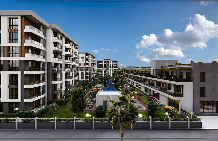 Стильная недвижимость в 4-х блочном комплексе в Анталии Кепез 13