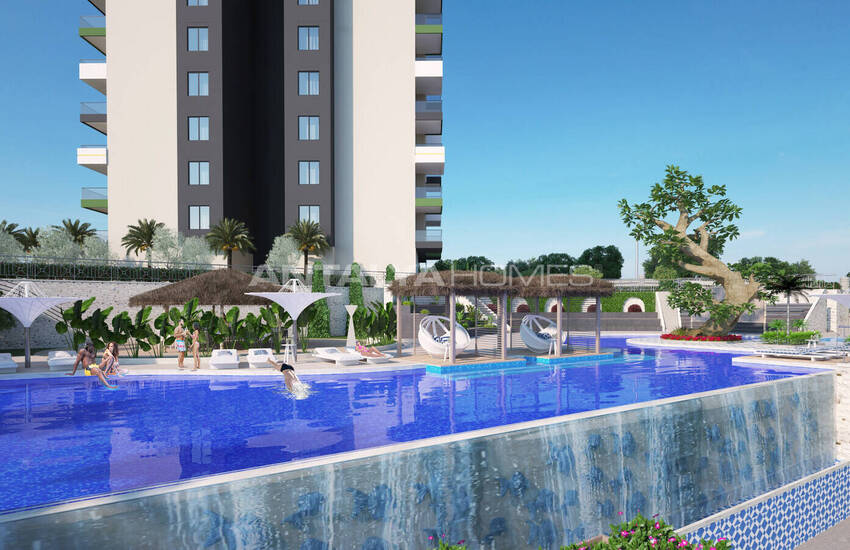 Alanya'da Satılık Manzaralı Şık Tasarımlı Daireler 3