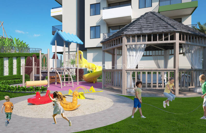 Alanya'da Satılık Manzaralı Şık Tasarımlı Daireler 7