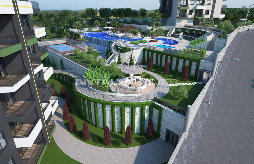 Alanya'da Satılık Manzaralı Şık Tasarımlı Daireler 5