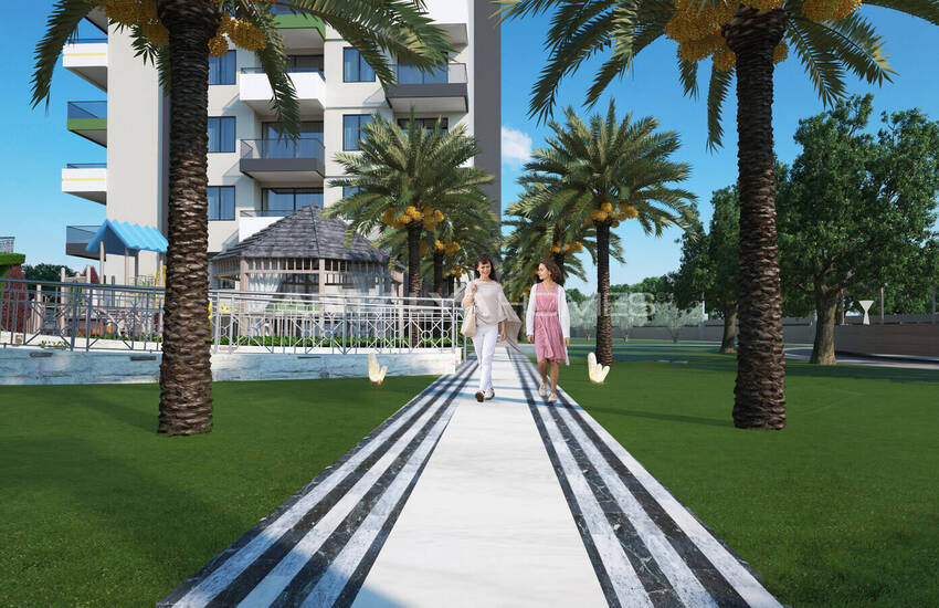Alanya'da Satılık Manzaralı Şık Tasarımlı Daireler 11