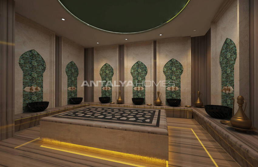 Alanya'da Satılık Manzaralı Şık Tasarımlı Daireler 16
