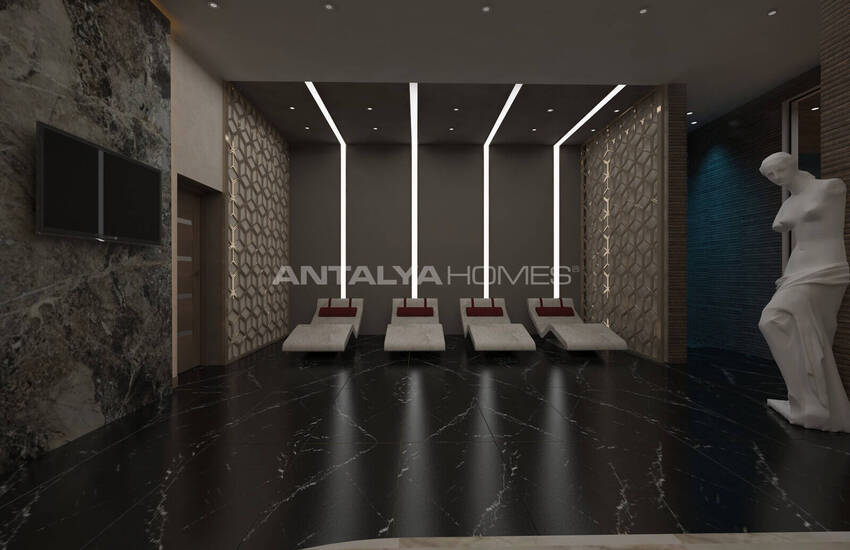 Alanya'da Satılık Manzaralı Şık Tasarımlı Daireler 19