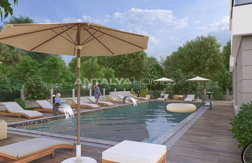 آپارتمان در مجتمع با استخر در آنتالیا کپز