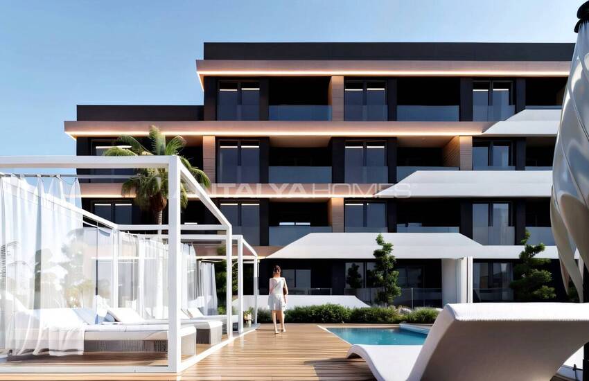 Lägenheter Med 1 Sovrum Och Balkonger I Antalya Altintas 4