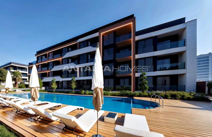 Lägenheter Med 1 Sovrum Och Balkonger I Antalya Altintas 1