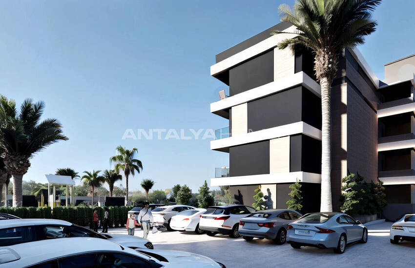 Lägenheter Med 1 Sovrum Och Balkonger I Antalya Altintas 8