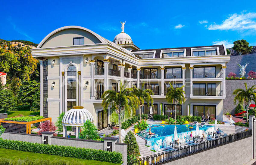 Sea and City View Flats in Bektas Alanya 1