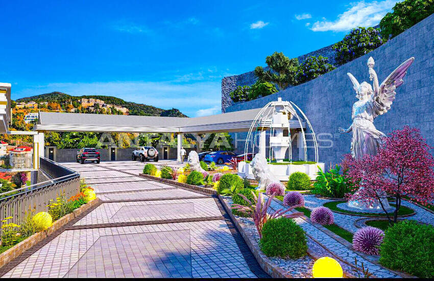 Alanya Bektaş'ta Deniz ve Şehir Manzaralı Daireler 3