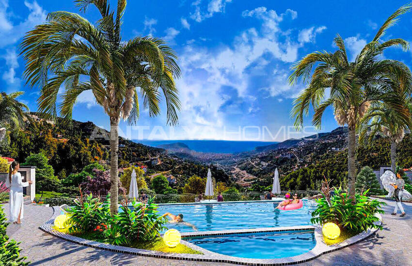 Sea and City View Flats in Bektas Alanya