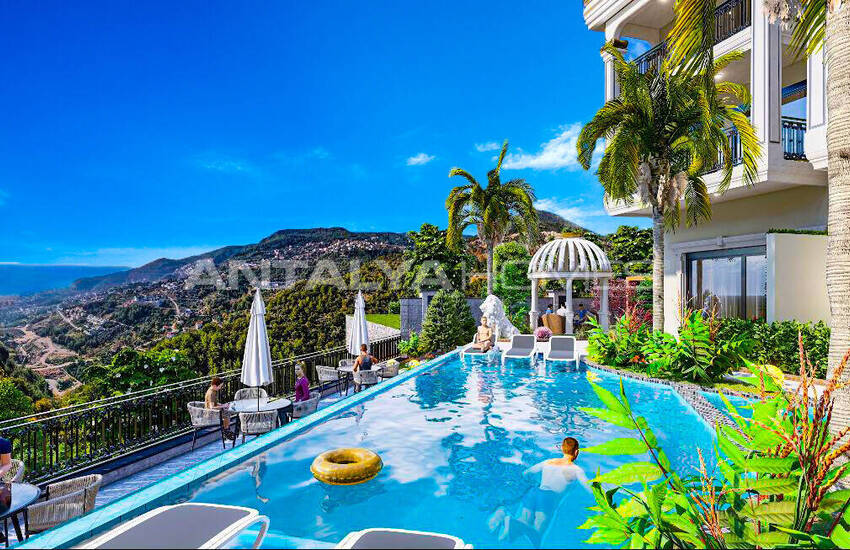 Sea and City View Flats in Bektas Alanya 2