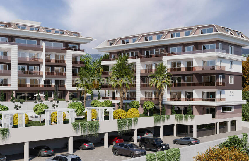 Snygga Lägenheter Med Utsikt Över Bergen I Alanya Kestel 4