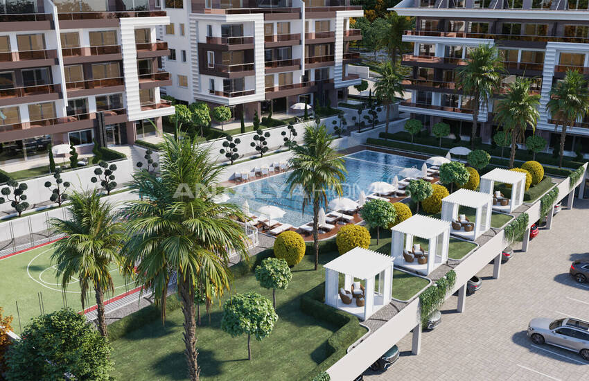 Snygga Lägenheter Med Utsikt Över Bergen I Alanya Kestel 2