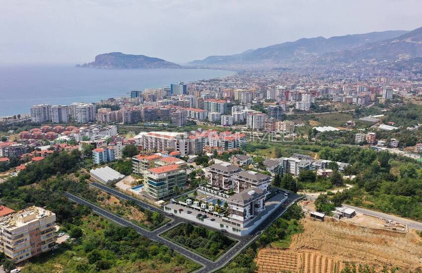 Snygga Lägenheter Med Utsikt Över Bergen I Alanya Kestel 10