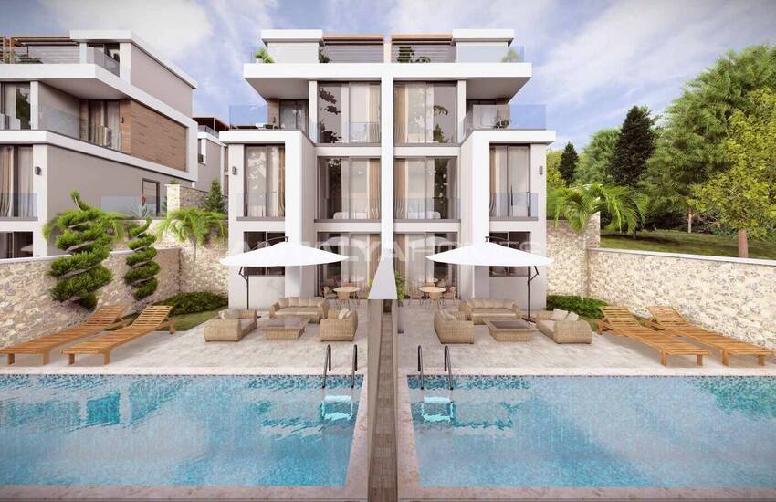 Maison Avec Piscine Dans Un Complexe Vue Sur Mer À Antalya Kalkan 3