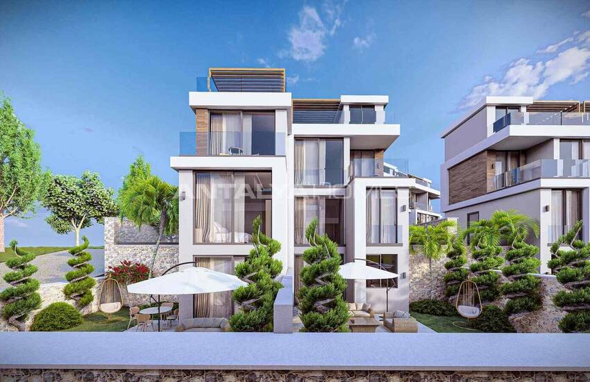 Hus Med Pool I Ett Komplex Med Havsutsikt I Antalya Kalkan 5
