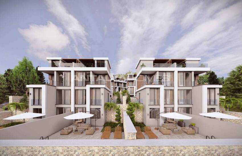 Hus Med Pool I Ett Komplex Med Havsutsikt I Antalya Kalkan 8