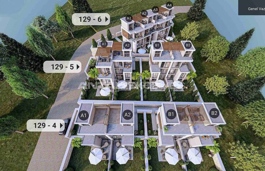 Hus Med Pool I Ett Komplex Med Havsutsikt I Antalya Kalkan 10