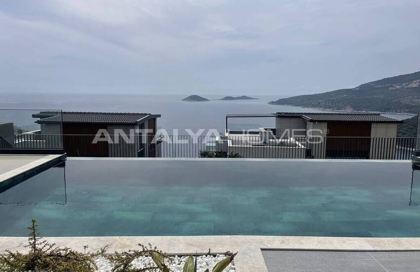 خانه های 4 خوابه تریپلکس با منظره استخر و دریا در کالکان 10