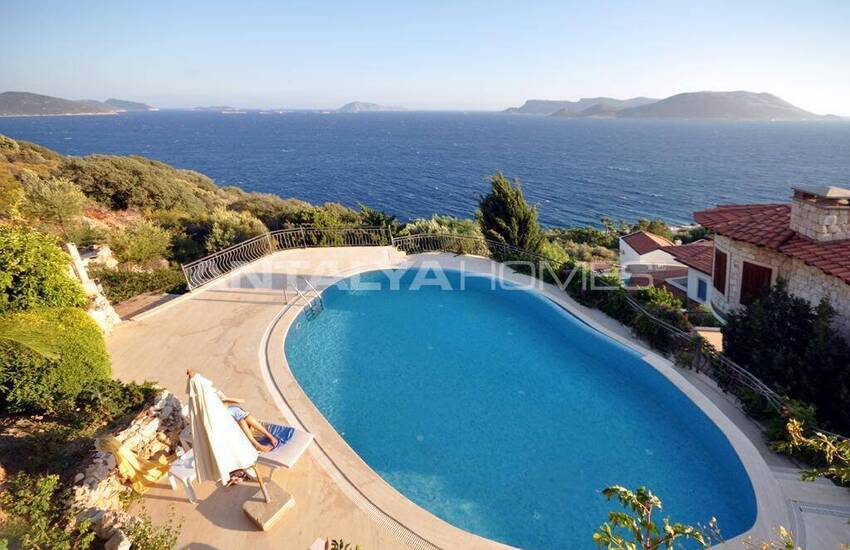 Stenen Villa Met Zeezicht In Kalkan, Kalkan