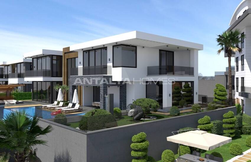 Sea View Houses with Pool for Sale in Alanya 3