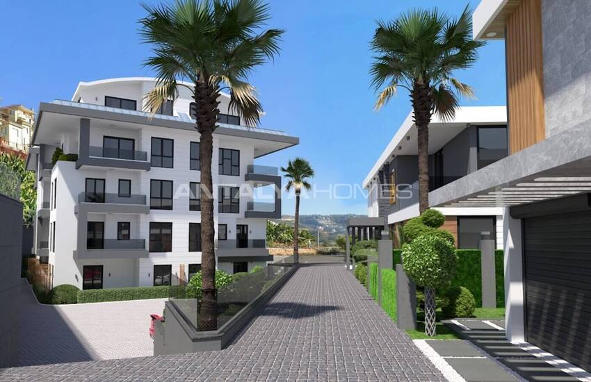 Sea View Houses with Pool for Sale in Alanya 7