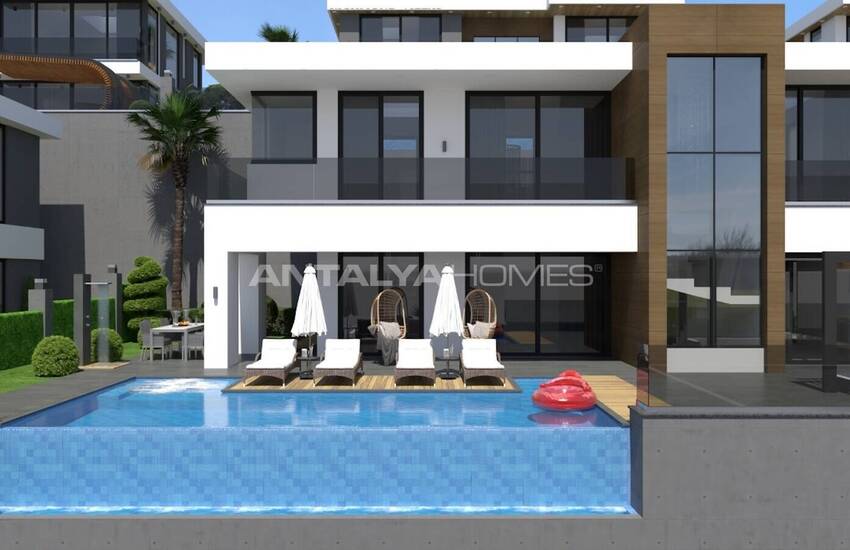 Sea View Houses with Pool for Sale in Alanya 4