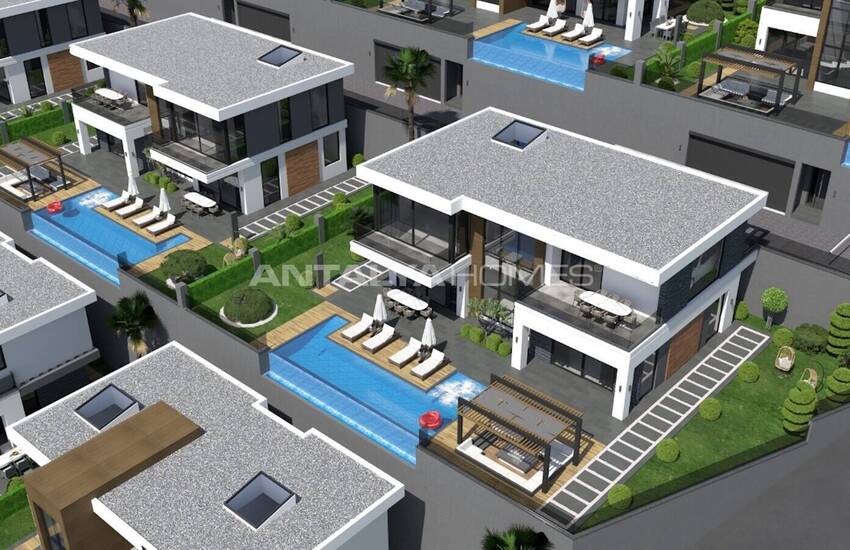 Sea View Houses with Pool for Sale in Alanya 5