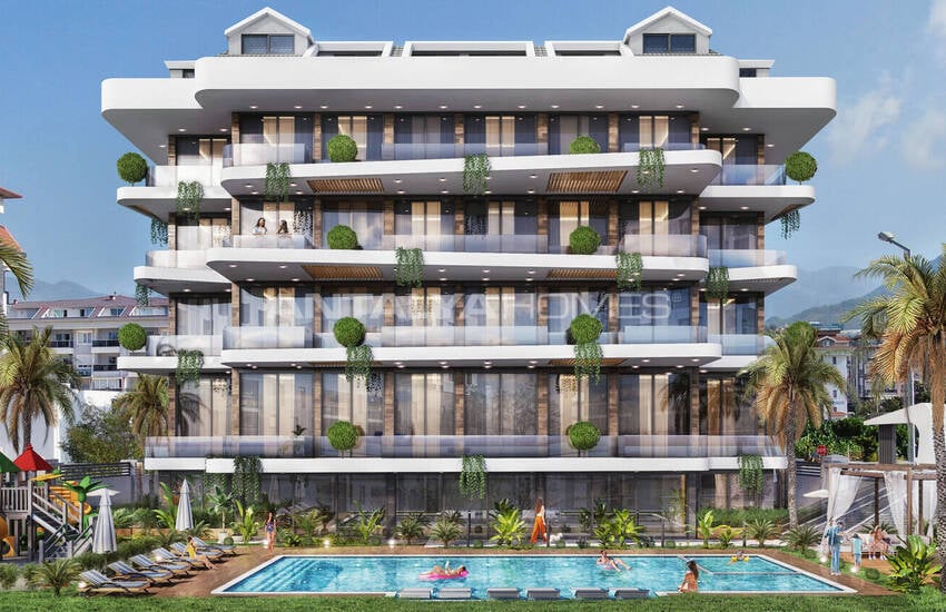 Moderne Wohnungen In Kestel Alanya, 200 M Vom Strand Entfernt
