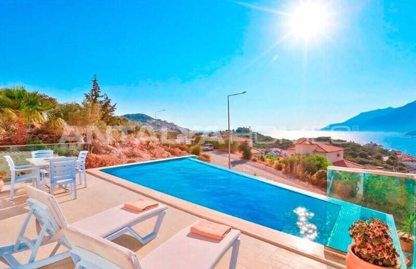 Furnished 2-bedroom Houses with Sea View in Kaş Antalya 3