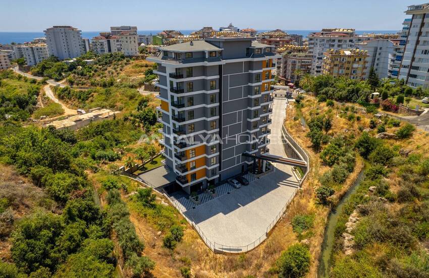 Sea-view Flats in a Complex in Alanya Tosmur 14