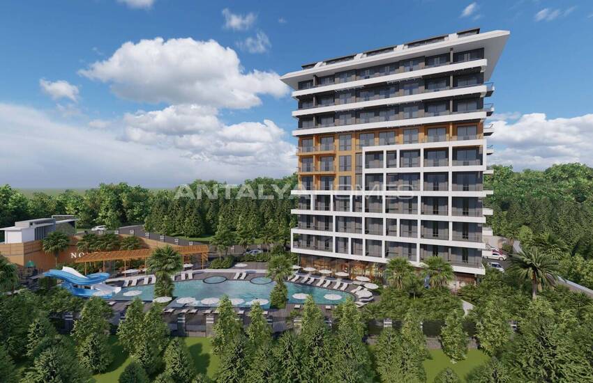 Sea-view Flats in a Complex in Alanya Tosmur