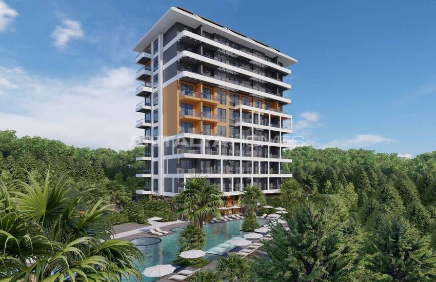 Wohnungen Mit Meerblick In Einem Komplex In Alanya Tosmur 2